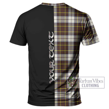 Burns Battalion Weathered Tartan T-Shirt with Family Crest and Half Of Me Style