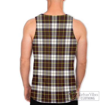 Burns Battalion Weathered Tartan Men's Tank Top with Family Crest DNA In Me Style