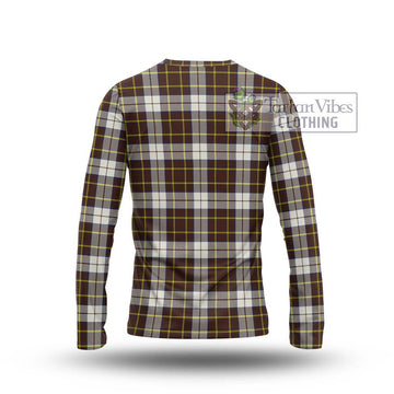 Burns Battalion Weathered Tartan Long Sleeve T-Shirt with Family Crest DNA In Me Style