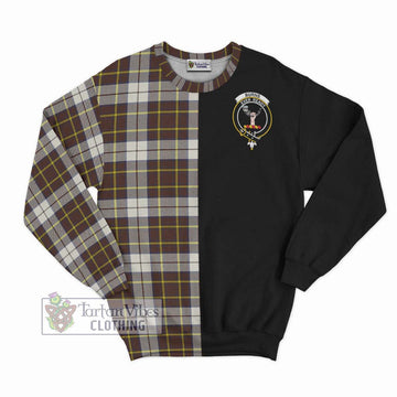 Burns Battalion Weathered Tartan Sweatshirt with Family Crest and Half Of Me Style