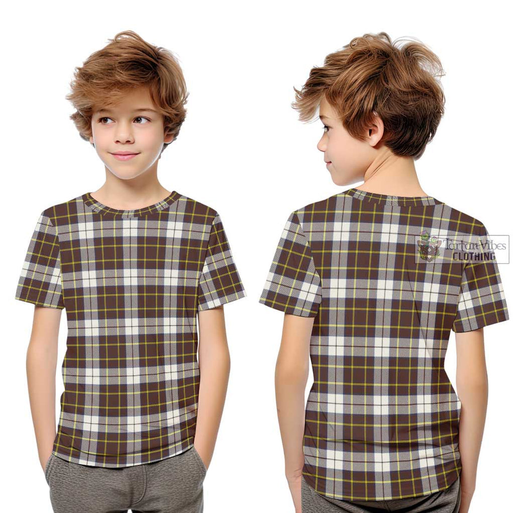 Burns Battalion Weathered Tartan Kid T-Shirt - Tartanvibesclothing Shop