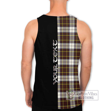 Burns Battalion Weathered Tartan Men's Tank Top with Family Crest and Half Of Me Style