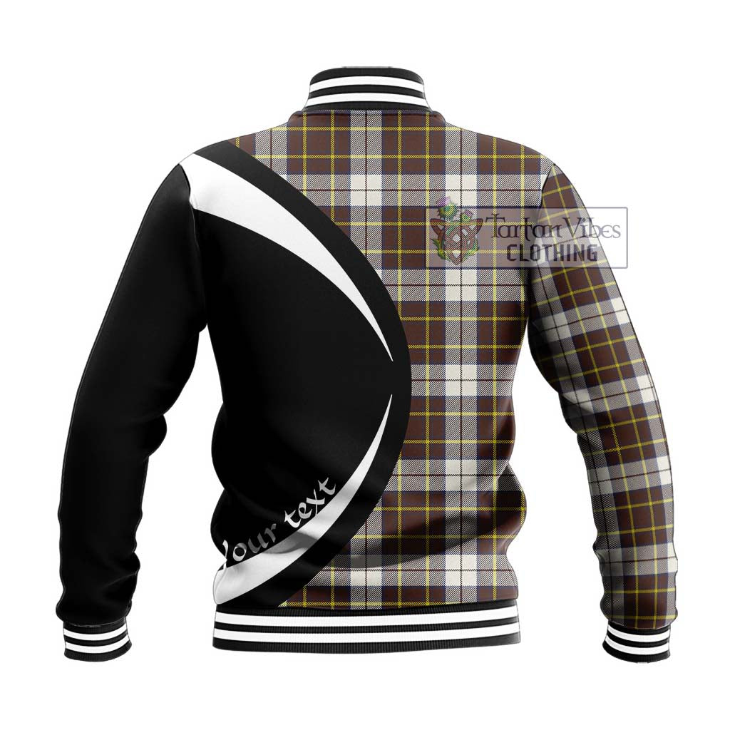 Burns Battalion Weathered Tartan Baseball Jacket with Family Crest Circle Style - Tartan Vibes Clothing