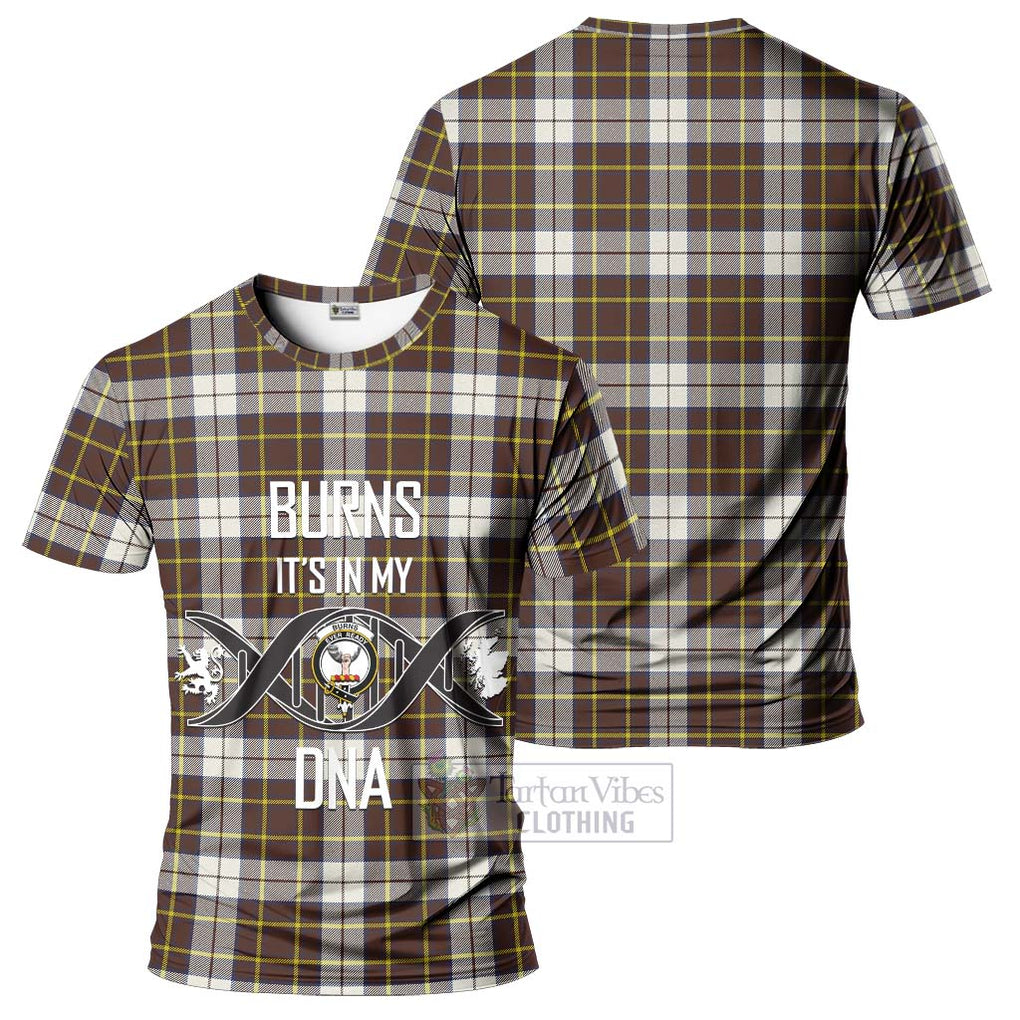 Burns Battalion Weathered Tartan T-Shirt with Family Crest DNA In Me Style - Tartan Vibes Clothing