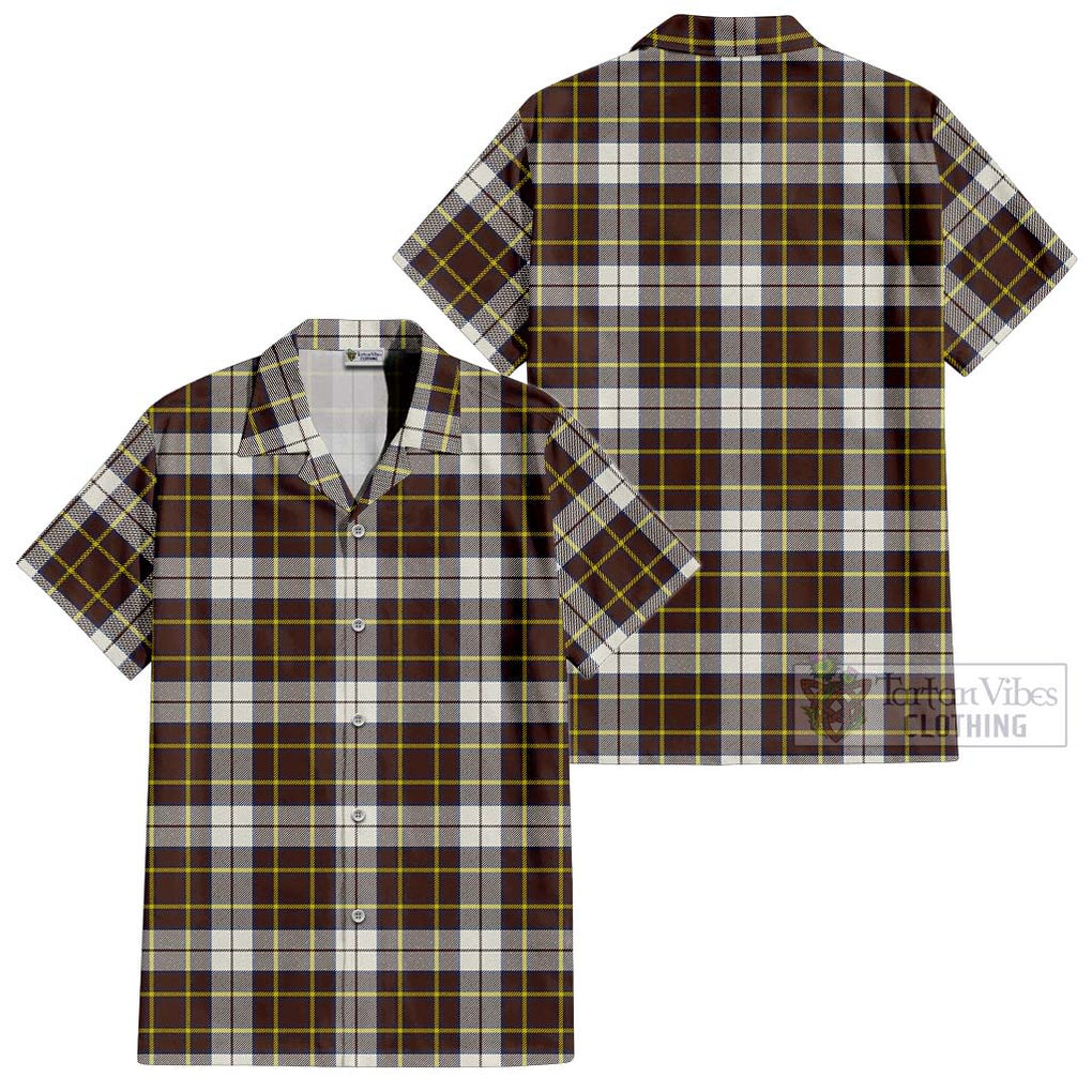 Burns Battalion Weathered Tartan Cotton Hawaiian Shirt Kid - Tartanvibesclothing Shop