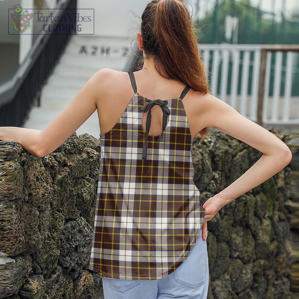 Tartan Vibes Clothing Burns Battalion Weathered Tartan Loose Halter Neck Camisole