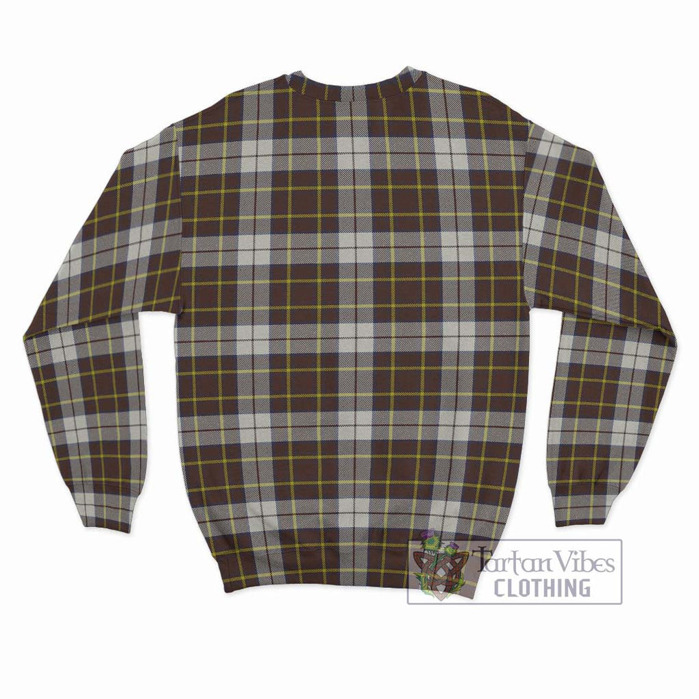 Burns Battalion Weathered Tartan Sweatshirt with Family Crest DNA In Me Style - Tartanvibesclothing Shop