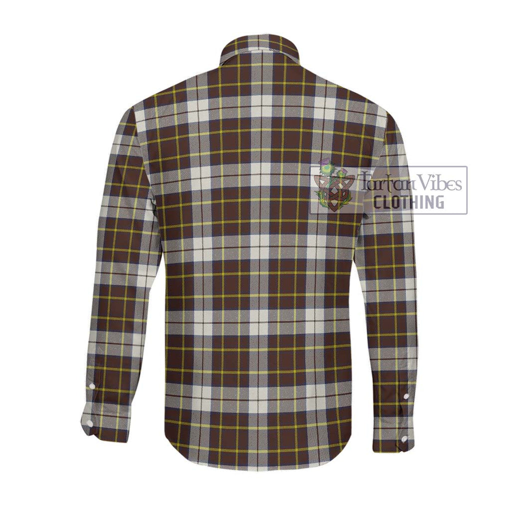 Burns Battalion Weathered Tartan Long Sleeve Button Shirt with Family Crest DNA In Me Style - Tartanvibesclothing Shop