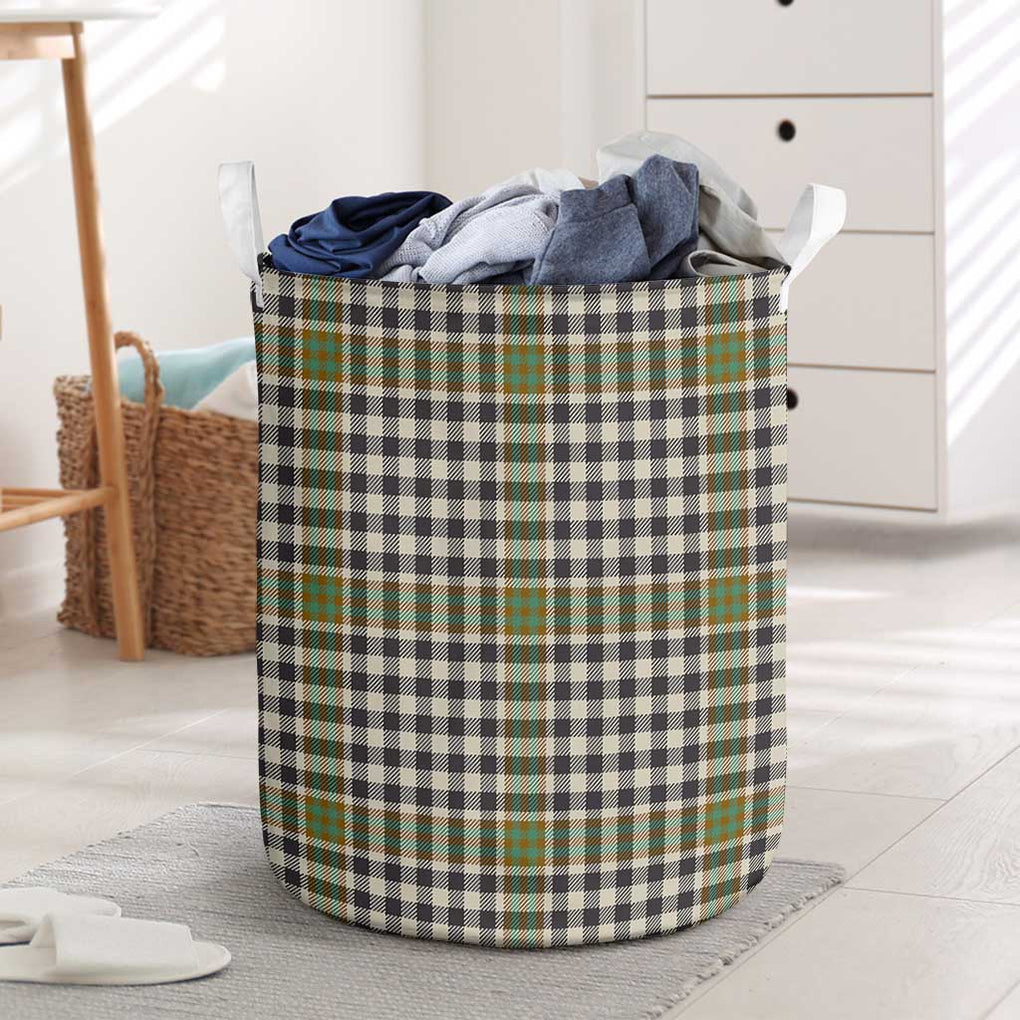 Burns Check Tartan Laundry Basket One Size - Tartanvibesclothing Shop