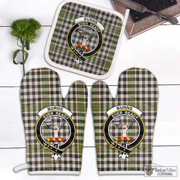 Burns Check Tartan Combo Oven Mitt & Pot-Holder with Family Crest