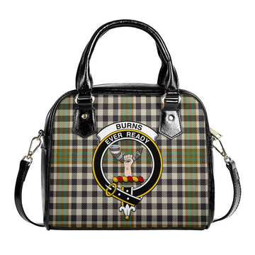 Burns Check Tartan Shoulder Handbags with Family Crest