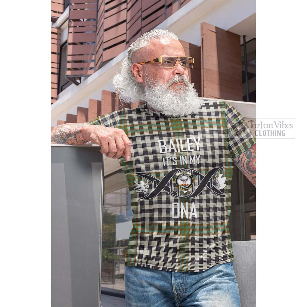 Tartan Vibes Clothing Burns Check Tartan Cotton T-shirt with Family Crest DNA In Me Style