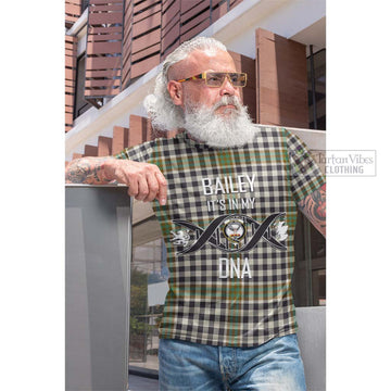 Burns Check Tartan Cotton T-shirt with Family Crest DNA In Me Style