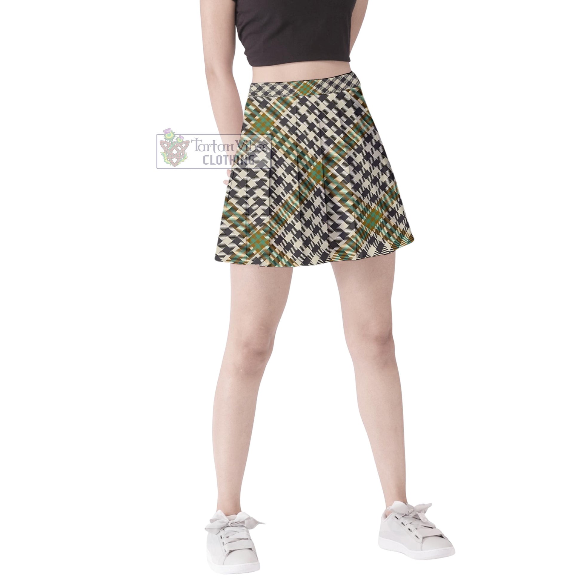 Tartan Vibes Clothing Burns Check Tartan Women's Plated Mini Skirt