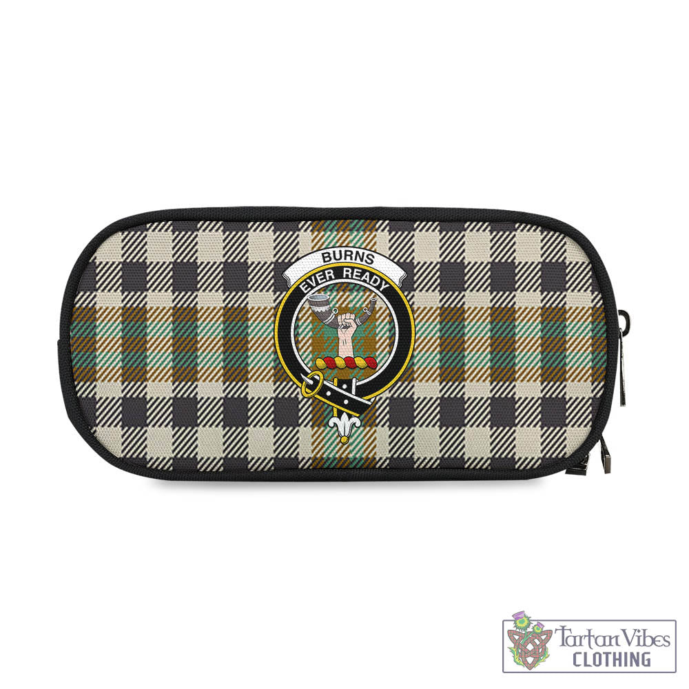 Tartan Vibes Clothing Burns Check Tartan Pen and Pencil Case with Family Crest