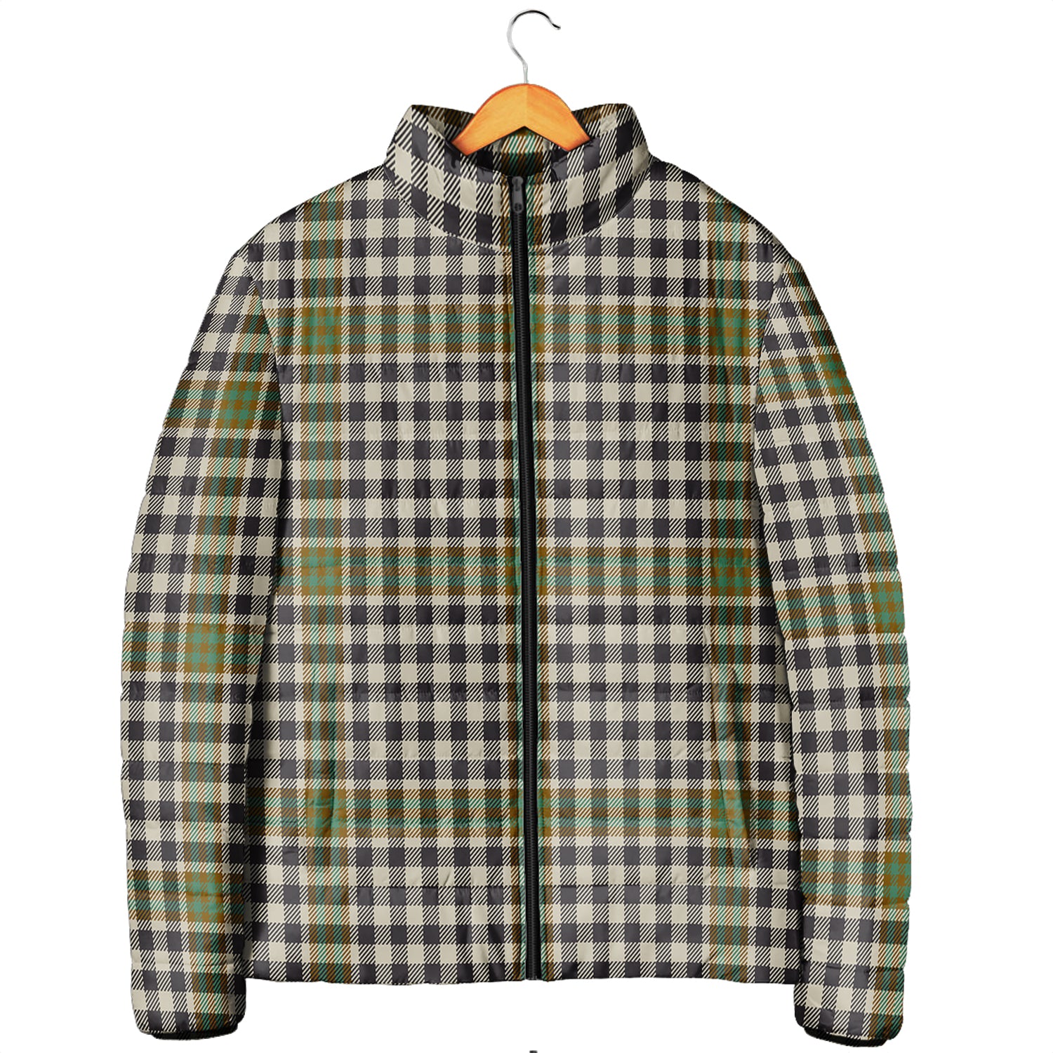 Burns Check Tartan Padded Jacket Men's Padded Jacket - Tartan Vibes Clothing