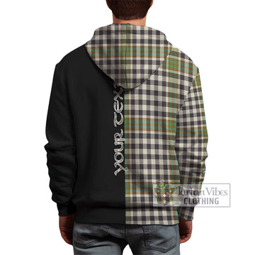 Burns Check Tartan Hoodie with Family Crest and Half Of Me Style