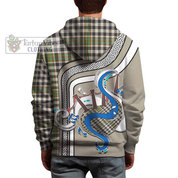 Burns Check Tartan Hoodie with Epic Bagpipe Style