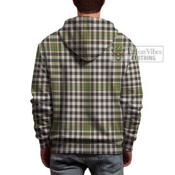 Burns Check Tartan Hoodie with Family Crest DNA In Me Style