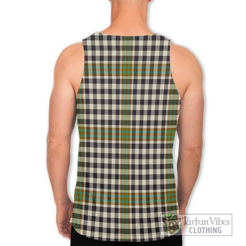 Burns Check Tartan Men's Tank Top with Family Crest DNA In Me Style