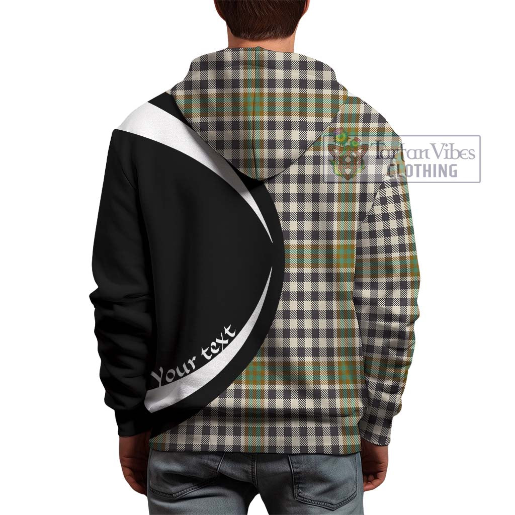 Tartan Vibes Clothing Burns Check Tartan Hoodie with Family Crest Circle Style