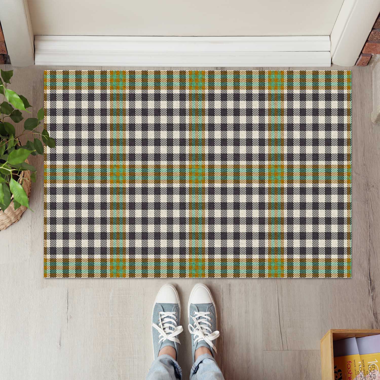 Burns Check Tartan Door Mat - Tartanvibesclothing