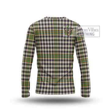 Burns Check Tartan Long Sleeve T-Shirt with Family Crest DNA In Me Style