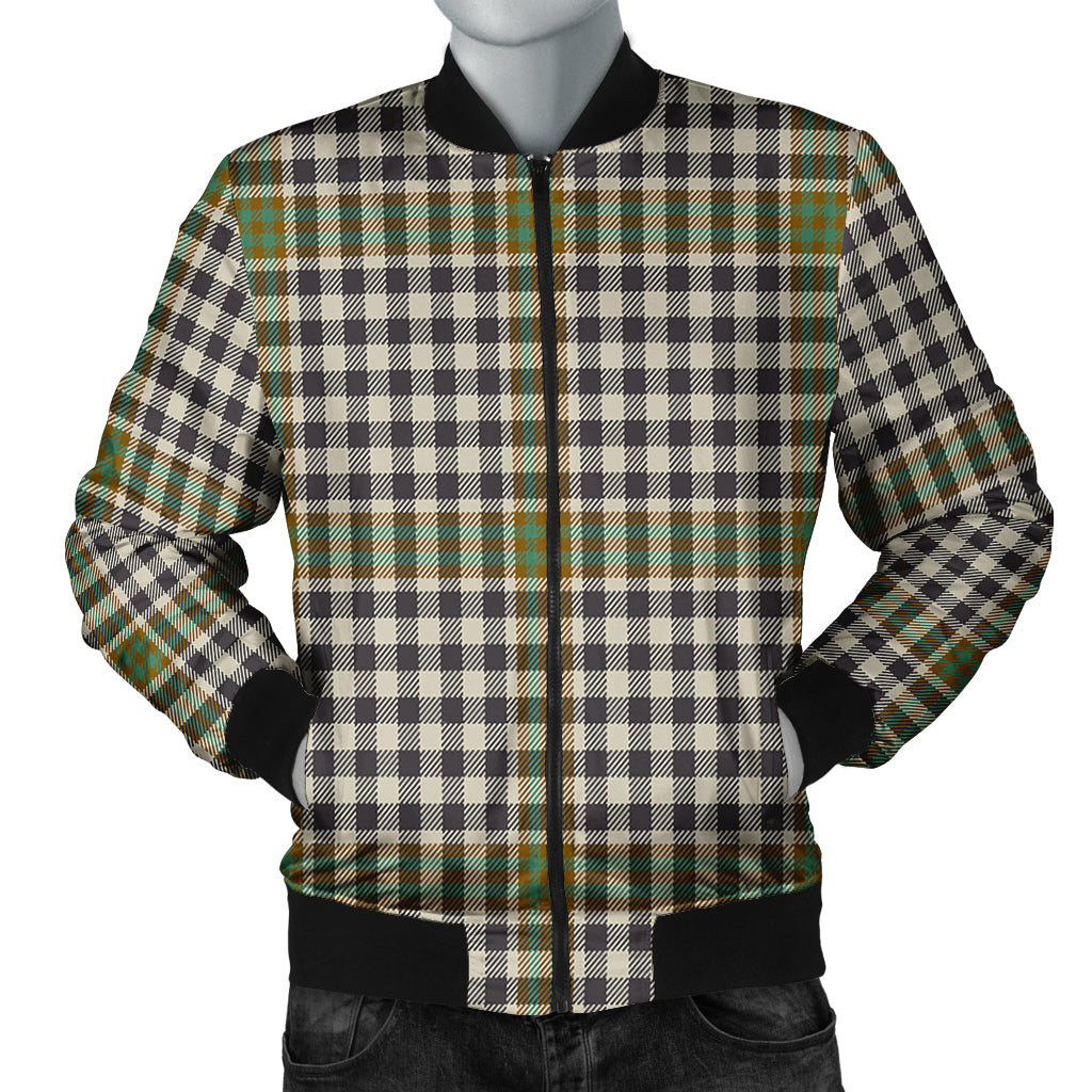 Burns Check Tartan Bomber Jacket