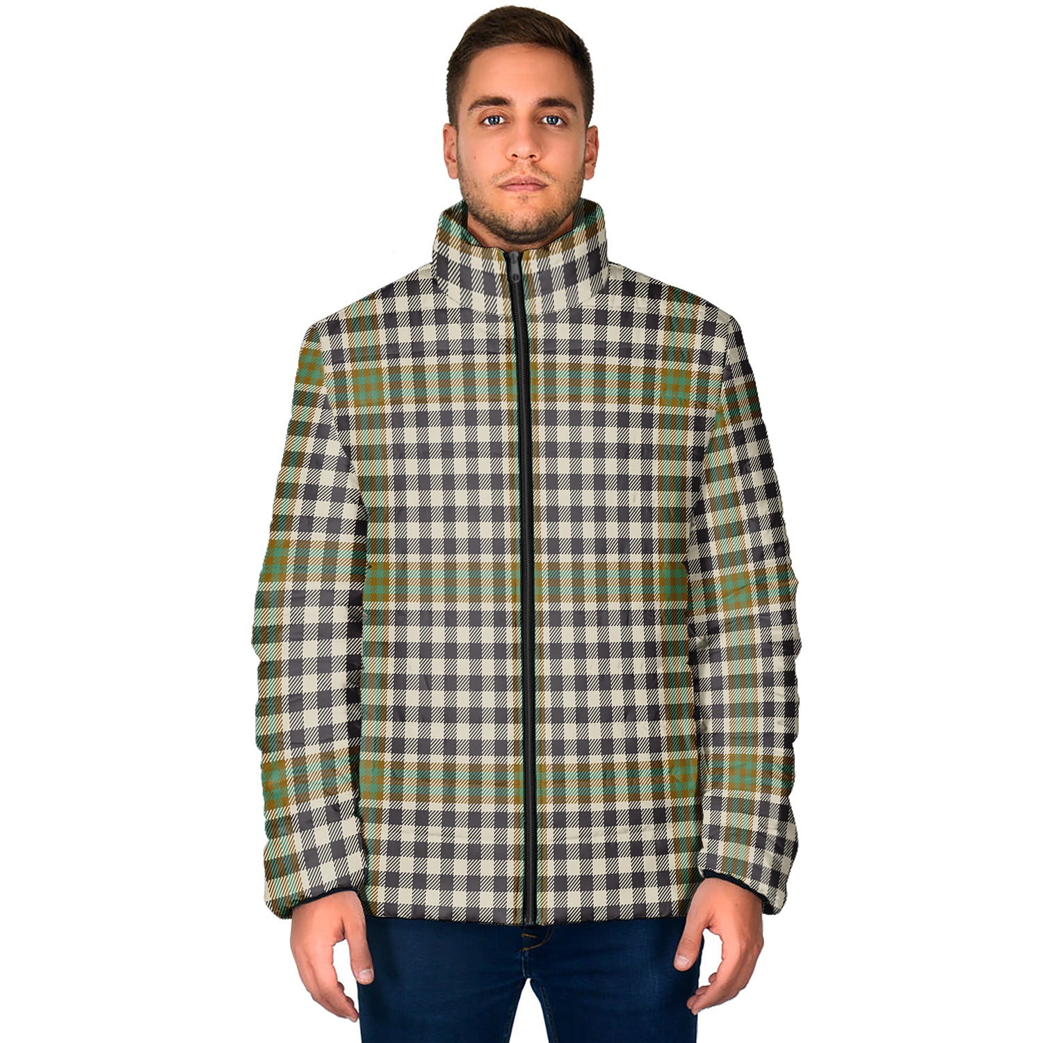 Burns Check Tartan Padded Jacket - Tartan Vibes Clothing