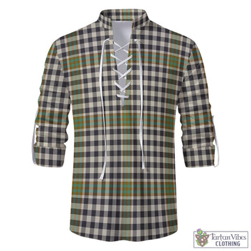 Burns Check Tartan Men's Scottish Traditional Jacobite Ghillie Kilt Shirt