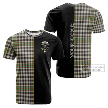 Burns Check Tartan Cotton T-shirt with Family Crest and Half Of Me Style