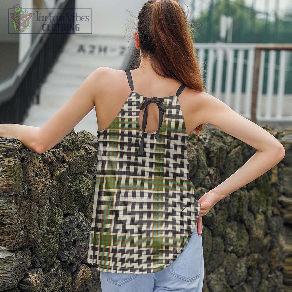 Tartan Vibes Clothing Burns Check Tartan Loose Halter Neck Camisole