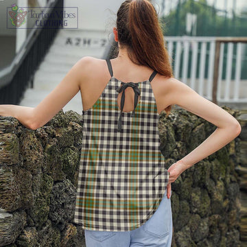 Burns Check Tartan Loose Halter Neck Camisole