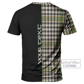 Burns Check Tartan T-Shirt with Family Crest and Half Of Me Style