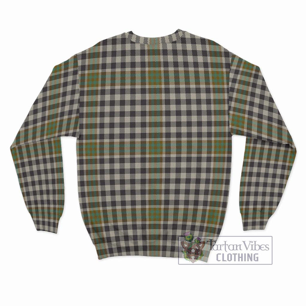 Burns Check Tartan Sweatshirt with Family Crest DNA In Me Style - Tartanvibesclothing Shop