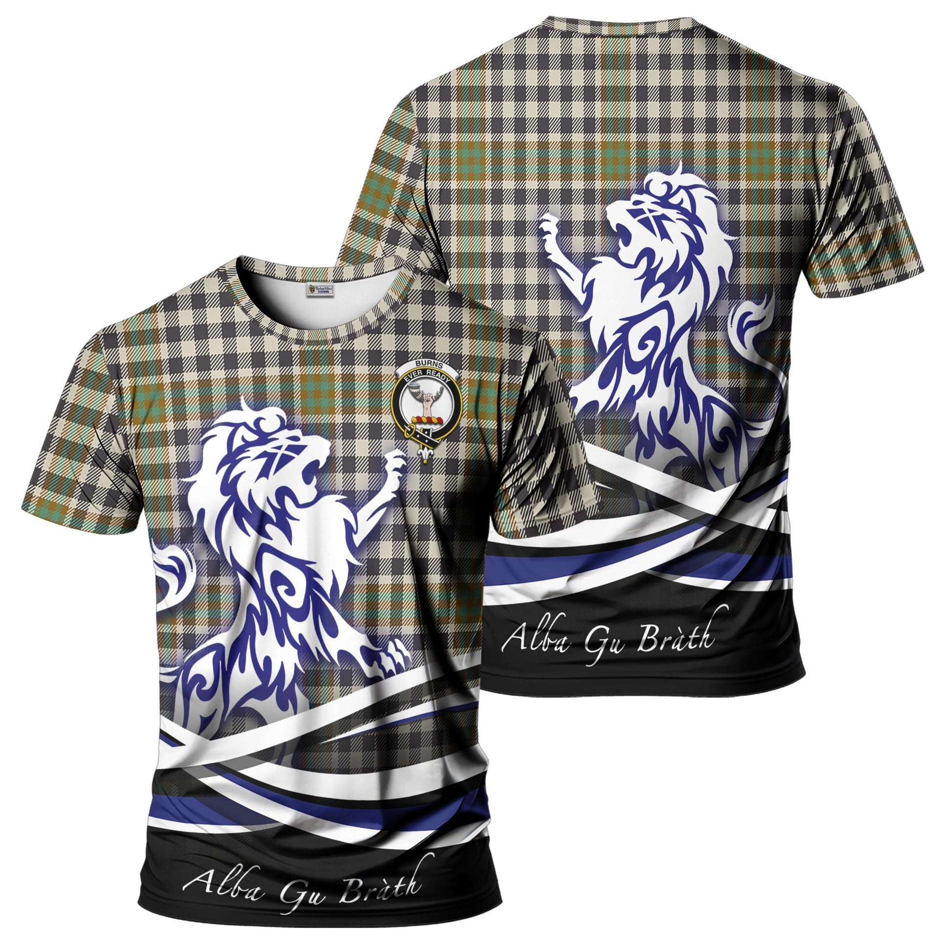 burns-check-tartan-t-shirt-with-alba-gu-brath-regal-lion-emblem