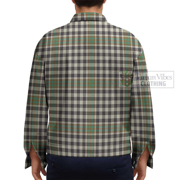 Burns Check Tartan Unisex Lapel Cotton Jacket