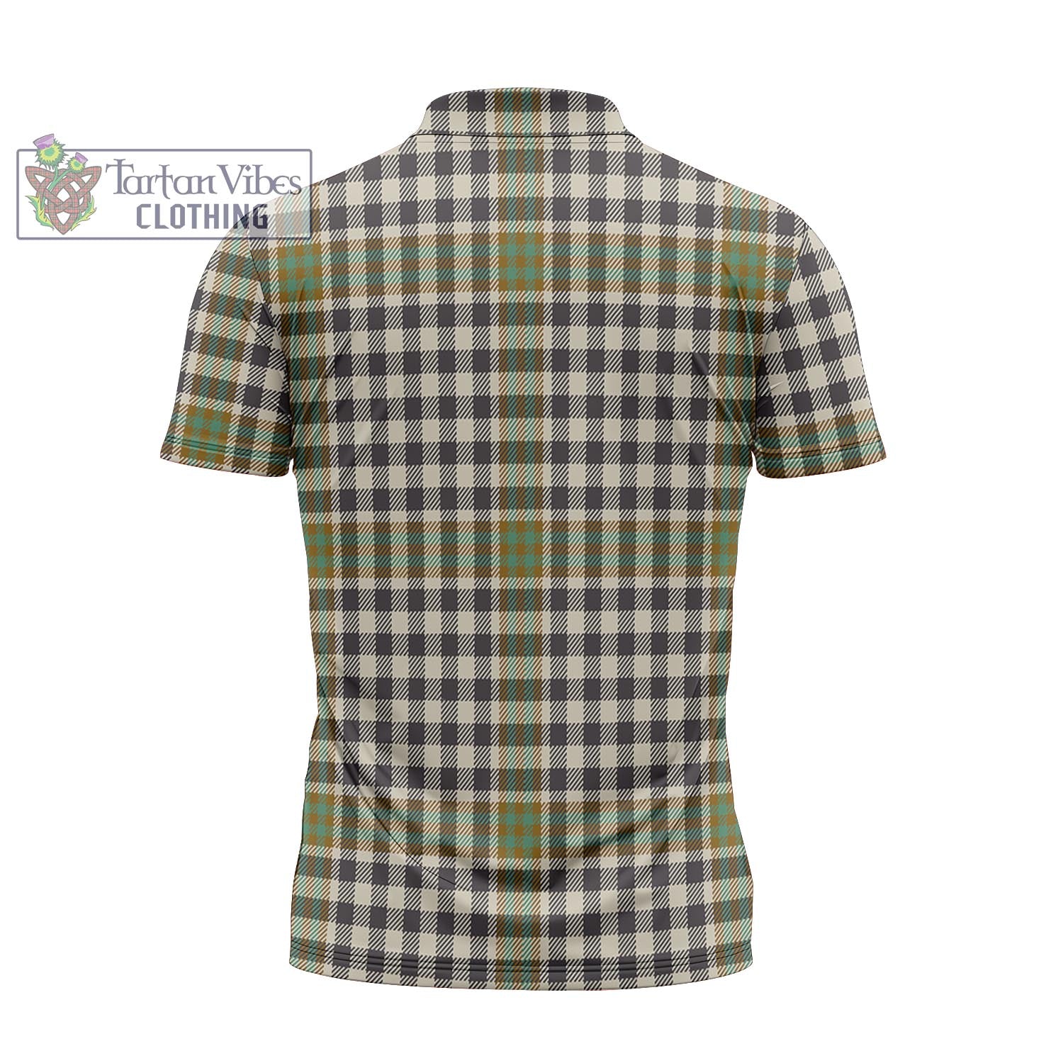 Tartan Vibes Clothing Burns Check Tartan Zipper Polo Shirt