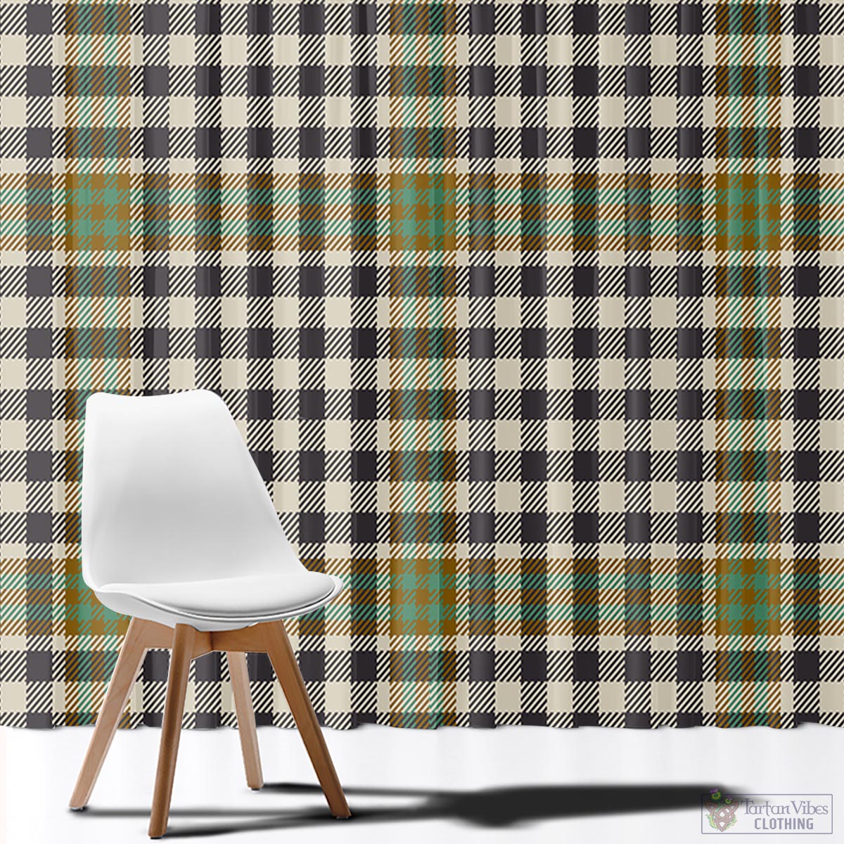 Burns Check Tartan Window Curtain