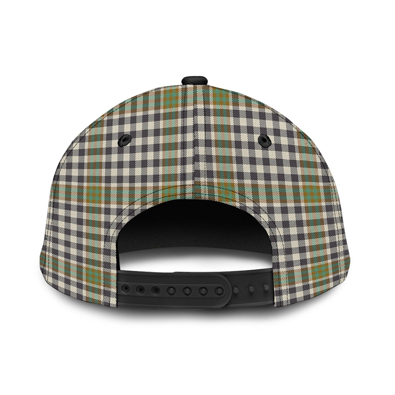 Burns Check Tartan Classic Cap with Family Crest - Tartan Vibes Clothing