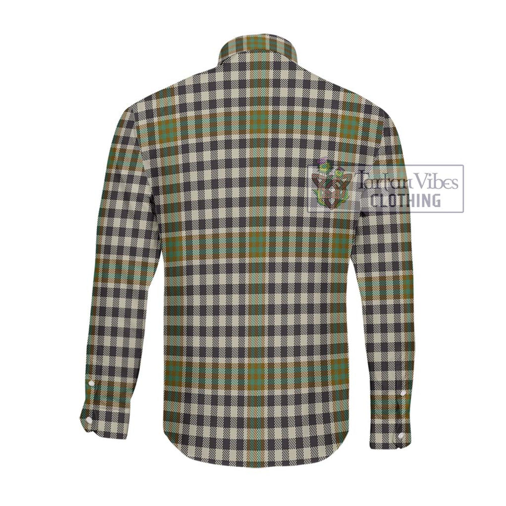 Burns Check Tartan Long Sleeve Button Shirt with Family Crest DNA In Me Style - Tartanvibesclothing Shop