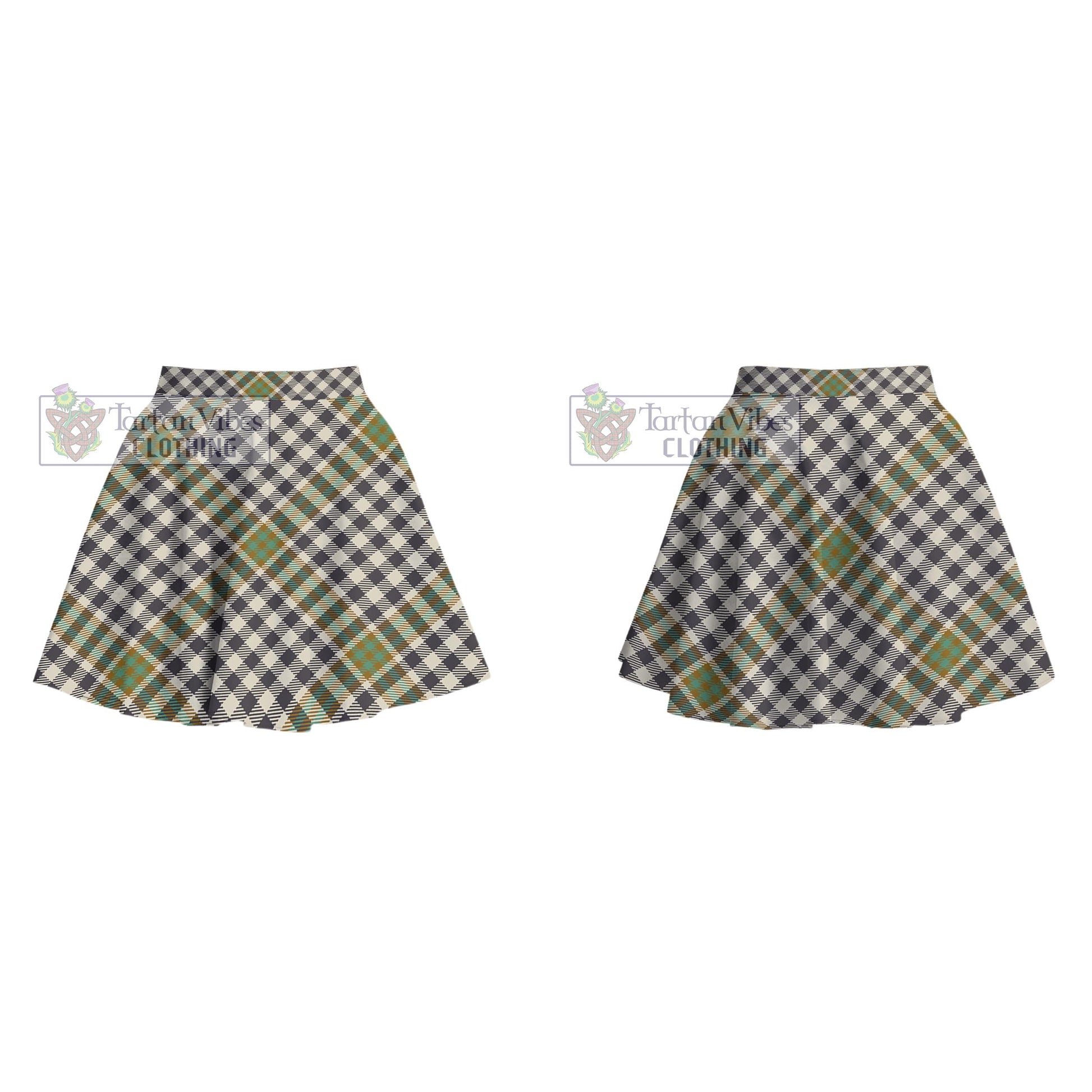 Tartan Vibes Clothing Burns Check Tartan Women's Plated Mini Skirt