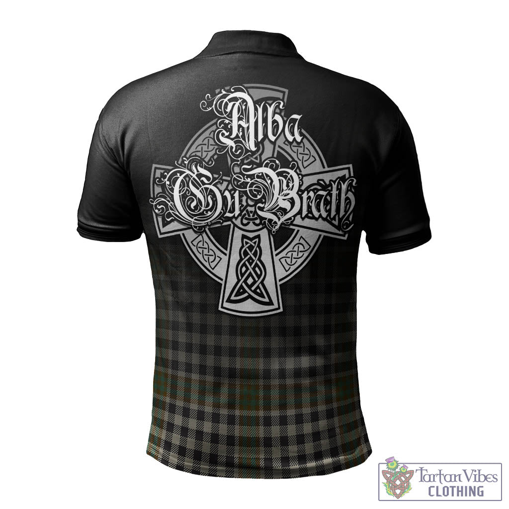 Tartan Vibes Clothing Burns Check Tartan Polo Shirt Featuring Alba Gu Brath Family Crest Celtic Inspired