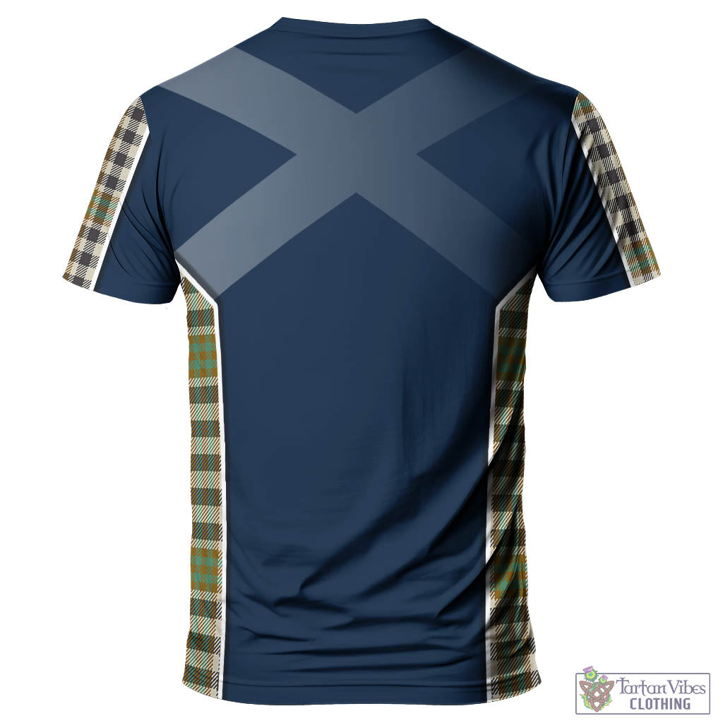 Tartan Vibes Clothing Burns Check Tartan T-Shirt with Family Crest and Lion Rampant Vibes Sport Style