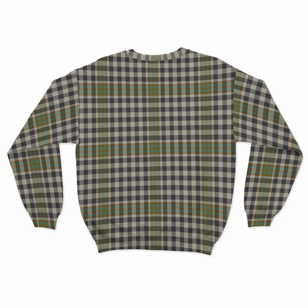 Burns Check Tartan Sweatshirt with Family Crest - Tartan Vibes Clothing