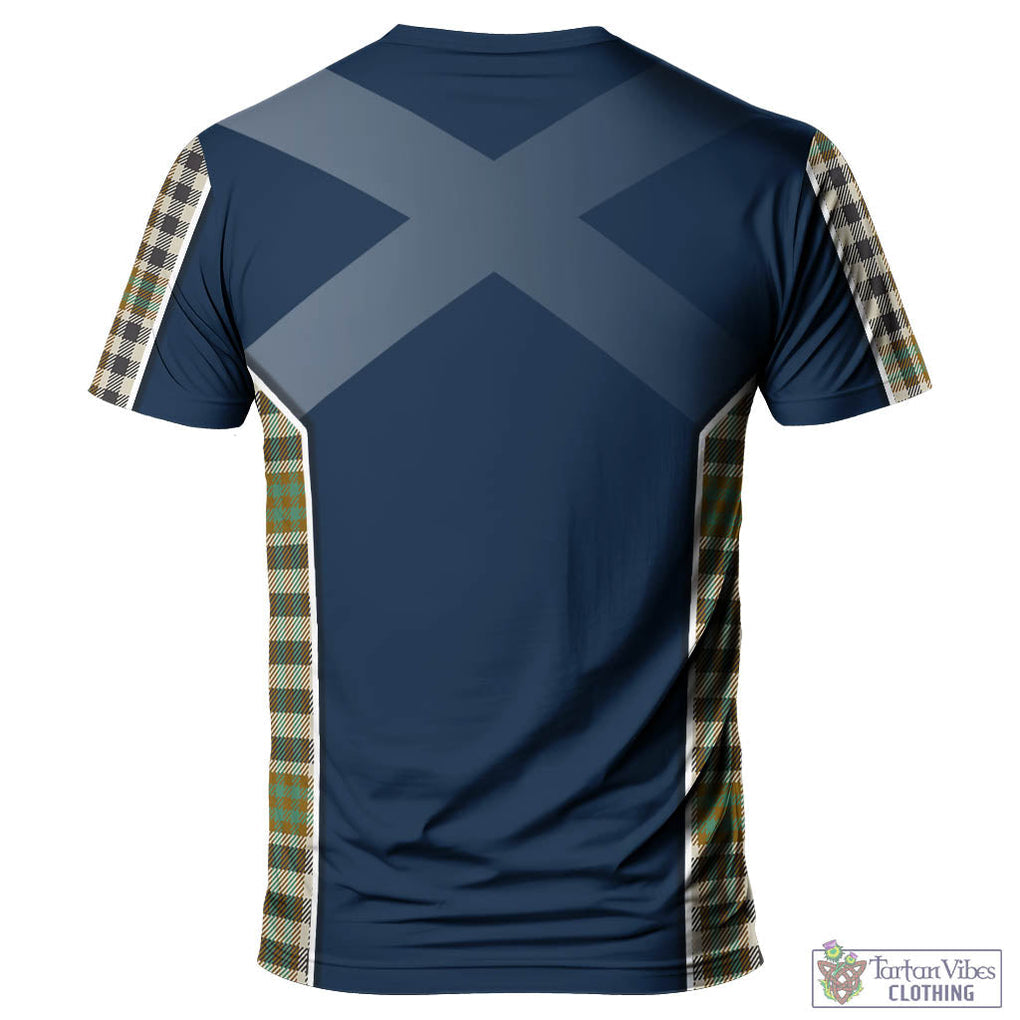 Tartan Vibes Clothing Burns Check Tartan T-Shirt with Family Crest and Scottish Thistle Vibes Sport Style