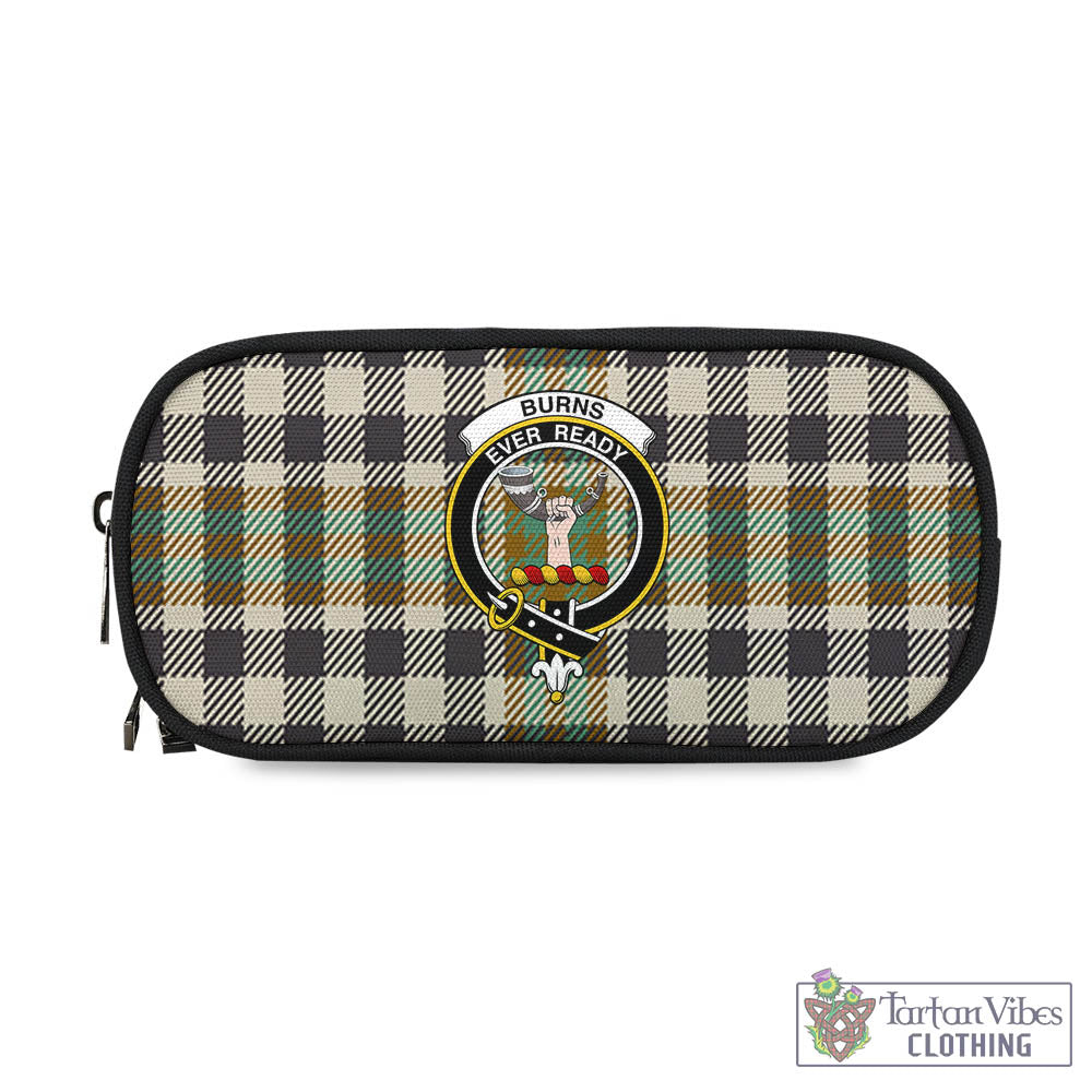 Tartan Vibes Clothing Burns Check Tartan Pen and Pencil Case with Family Crest