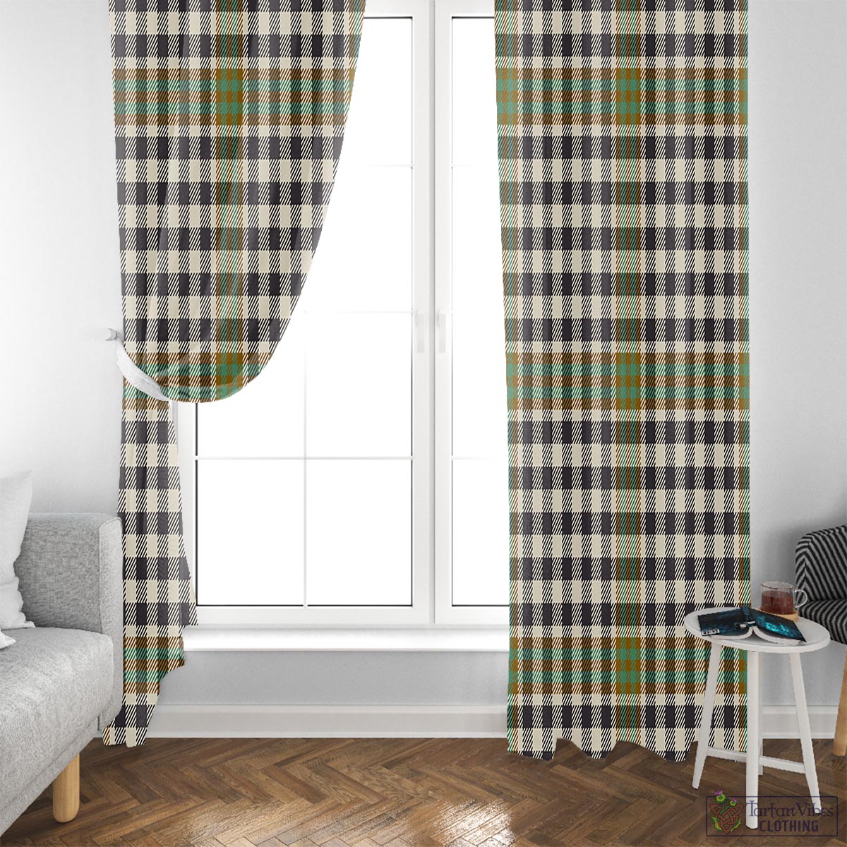 Burns Check Tartan Window Curtain