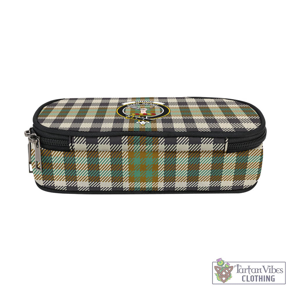 Tartan Vibes Clothing Burns Check Tartan Pen and Pencil Case with Family Crest