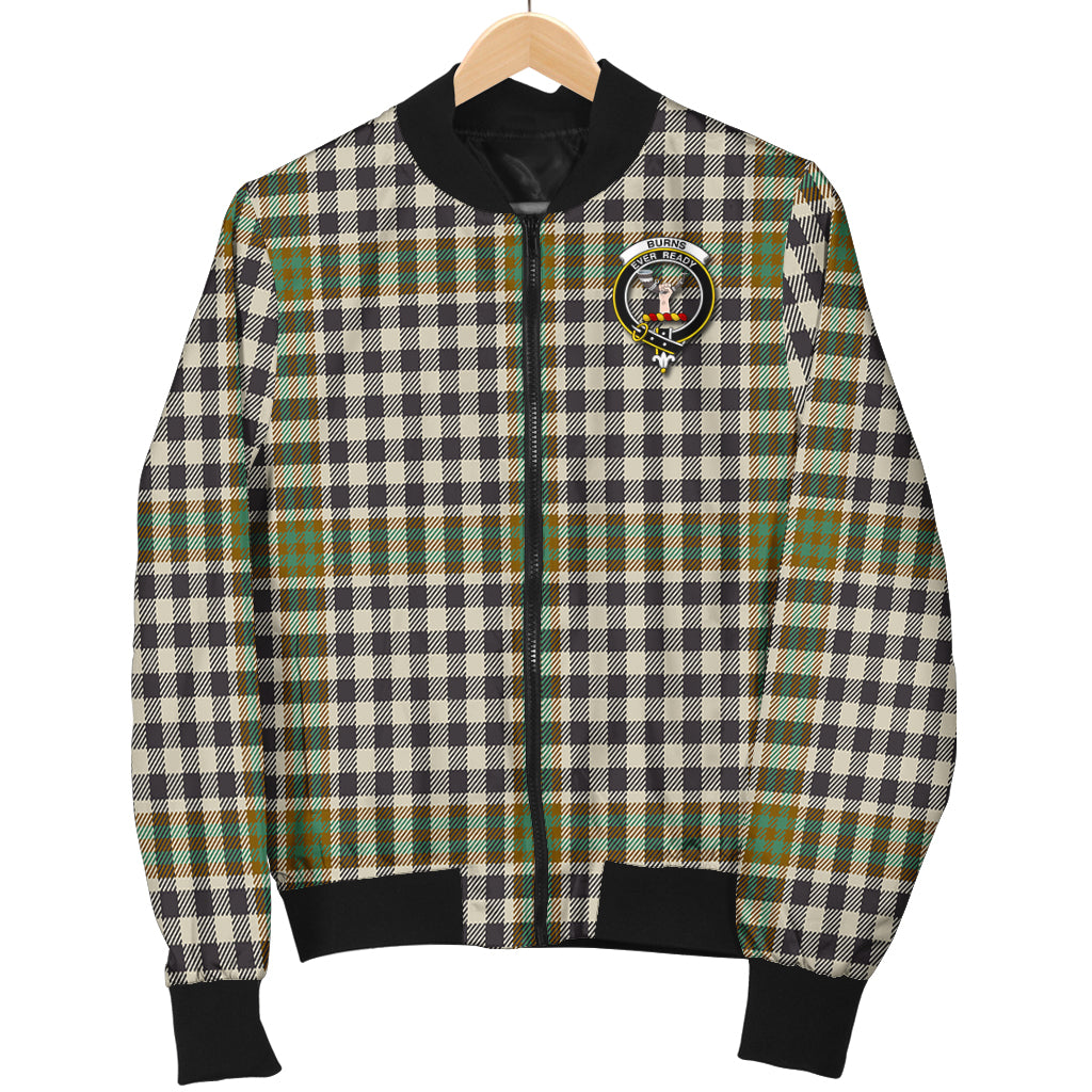 Burns Check Tartan Bomber Jacket with Family Crest